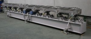 Vibratory conveyor fully sealed and tested.